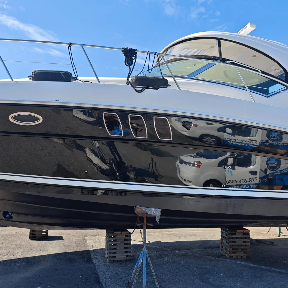 Boat finish from our RV and marine detailing services