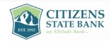 Citizens State Bank and Altitude Bank established 1913 logo.