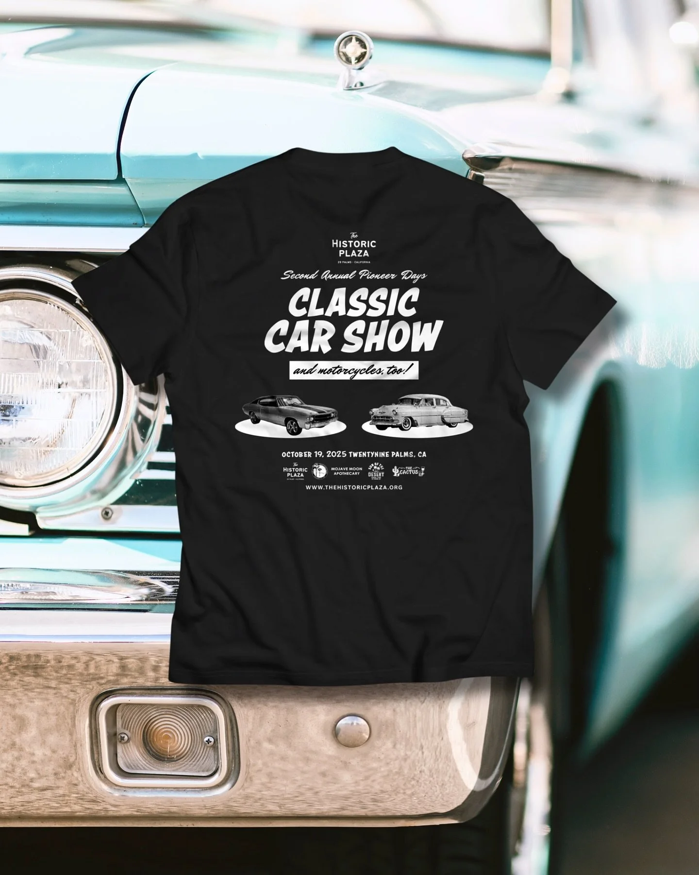 Got a classic car or a beautiful motorcycle? Show it off at the 2nd Annual Pioneer Days Classic Car &amp; Motorcycle Show 🏁

Don&rsquo;t miss out on the early bird registration! 
Register before Thurs Sept 30th + get a FREE T-Shirt! thehistoricplaza