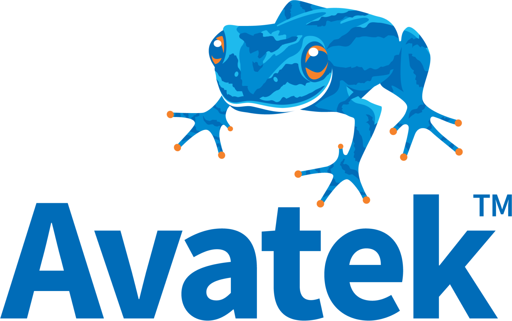Illustration of a blue and orange gecko sitting on a circuit board with digital elements in the background, symbolizing technology and innovation.
