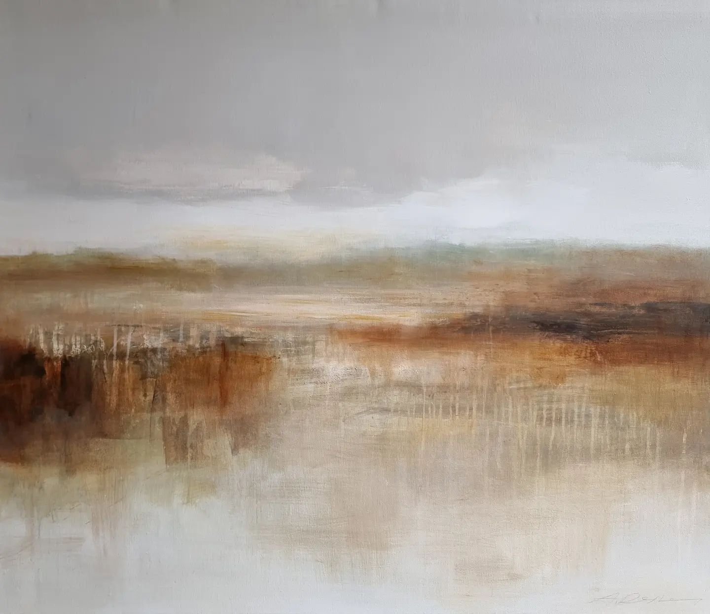 New painting up for grabs🙋🏻&zwj;♀️
H105 x B90 cm, akryl p&aring; lerret🩶