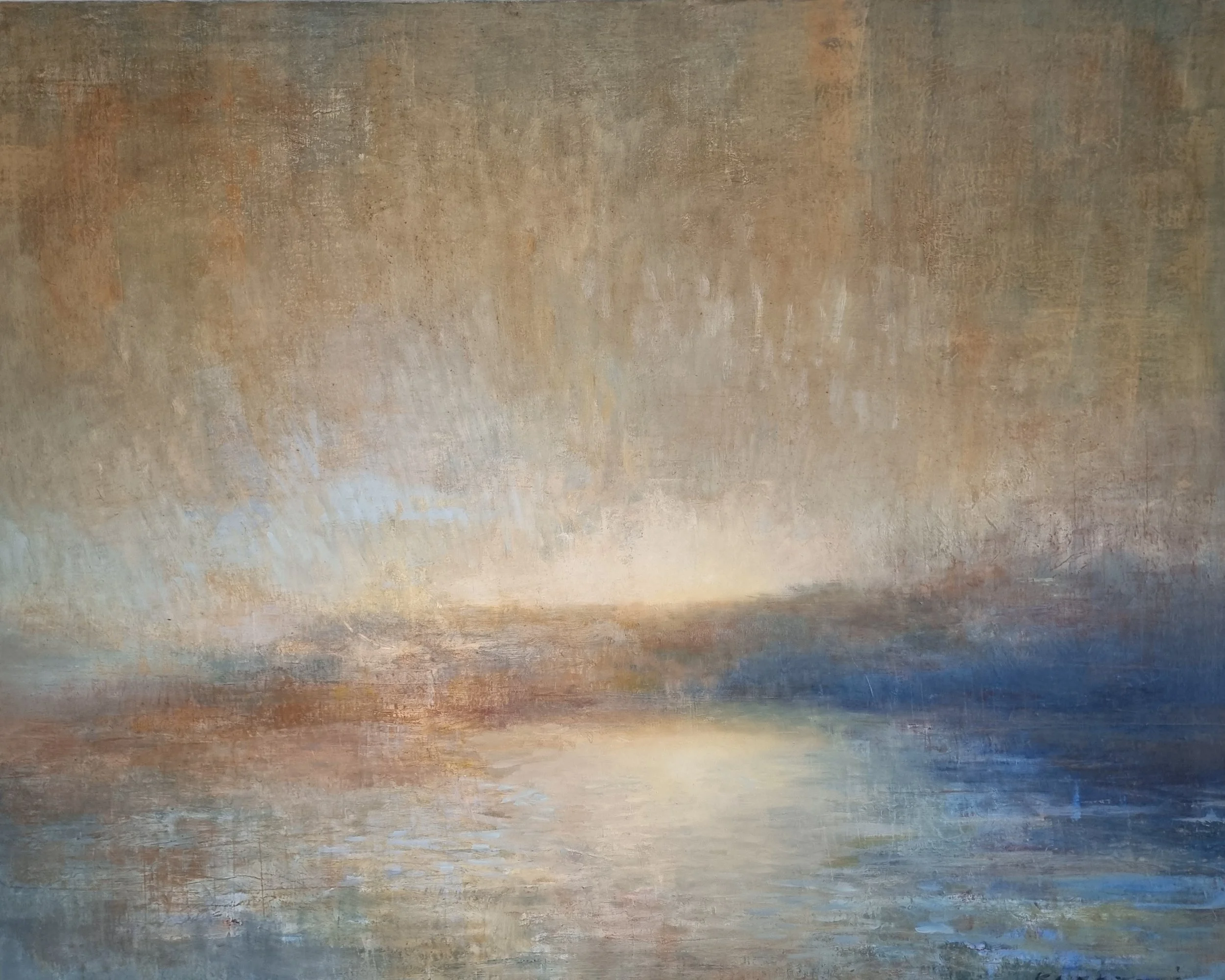 Olje på lerret, 100x90 cm 