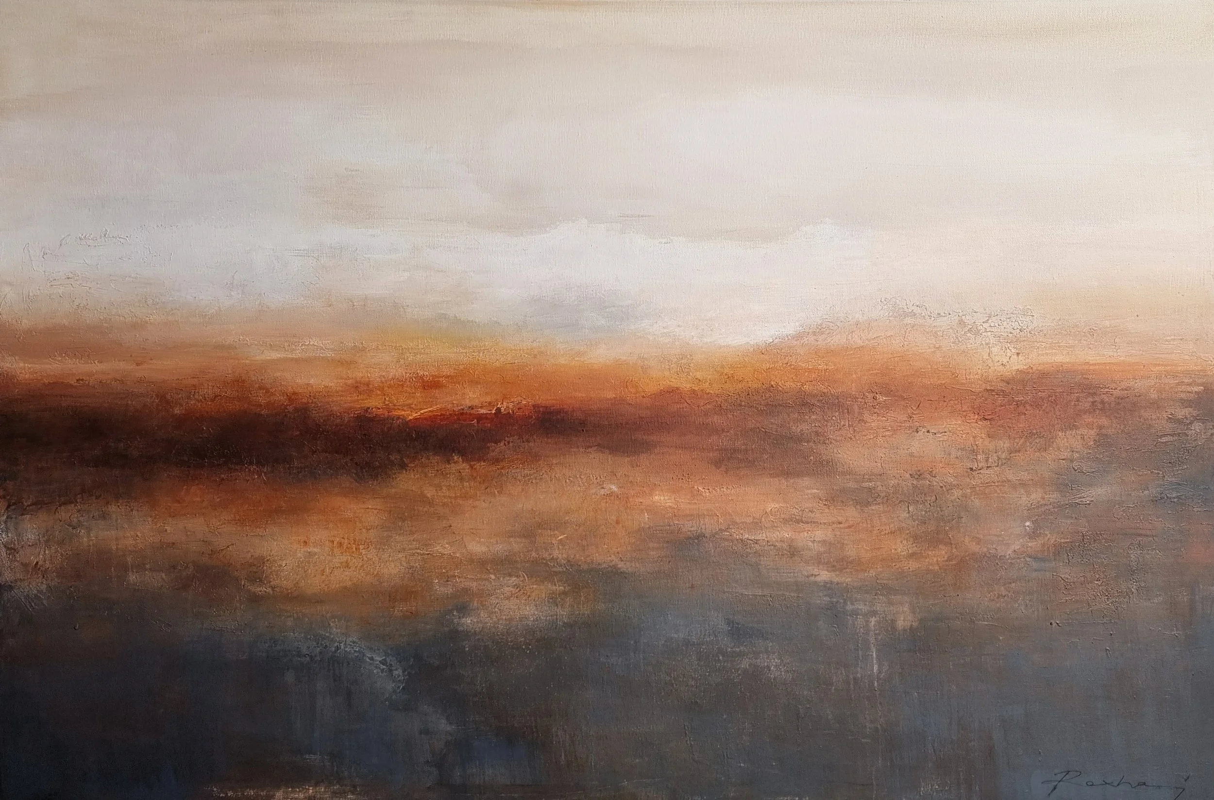 ETTERGLØD 150x100 cm  kr.13.000