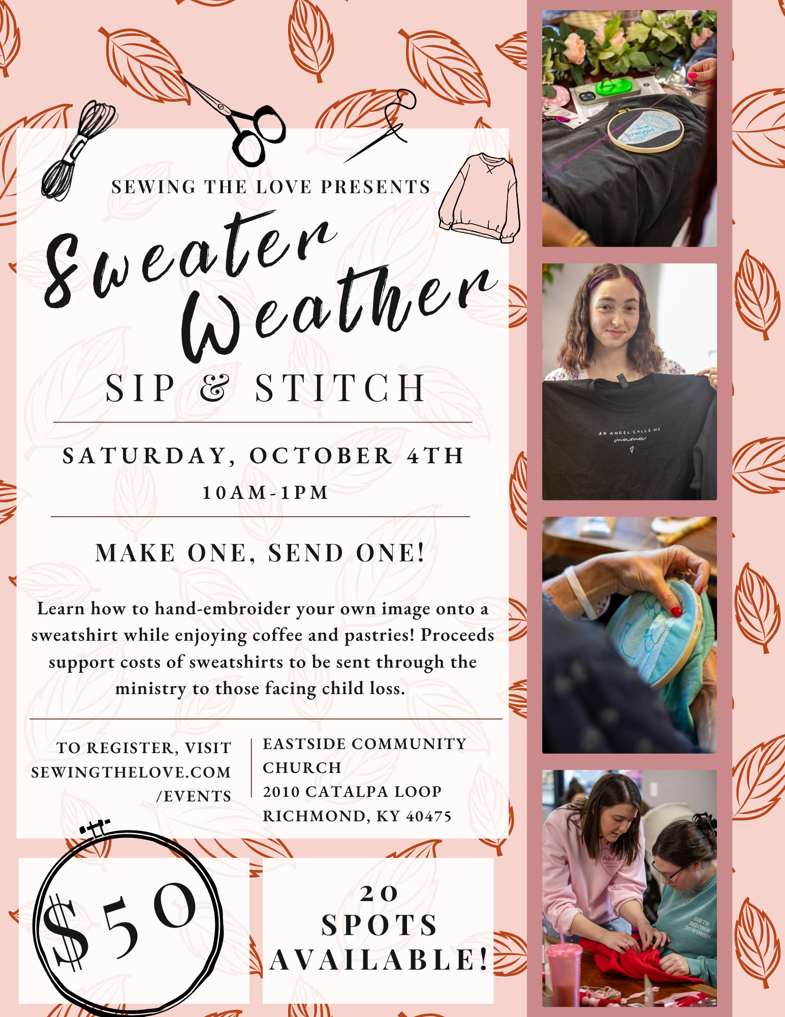 Sweater Weather Sip & Stitch