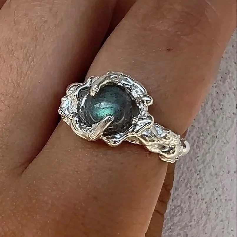 Waterdrop Silver Ring