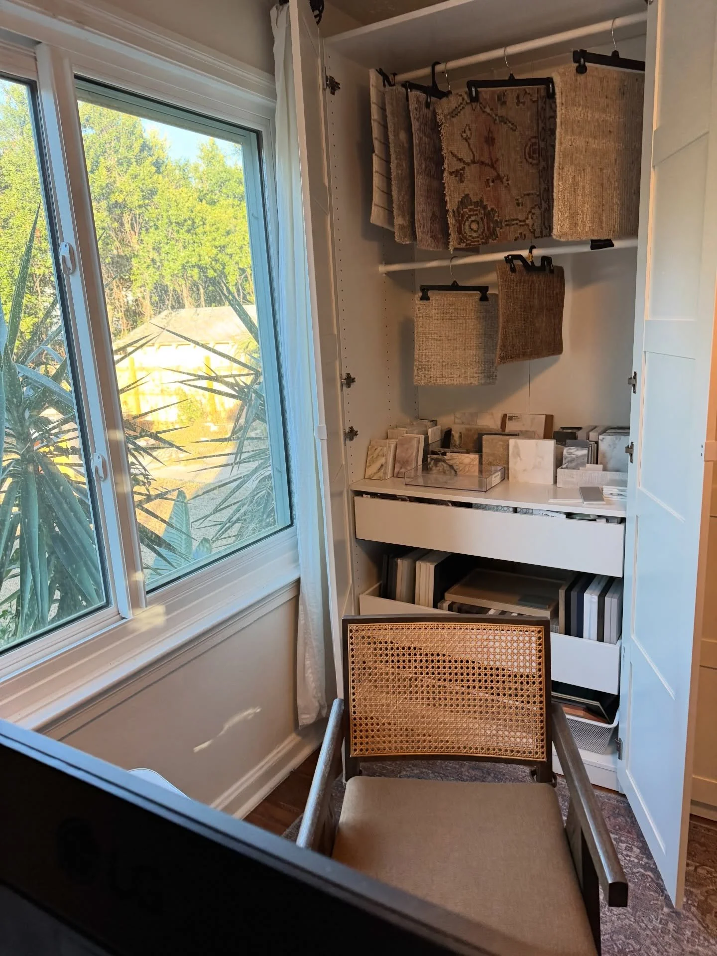 Whole house renovation for 2026 just signed! Been going through my sample library to see what vision the homeowners want and what could possibly work in the space. 

Love that they&rsquo;re trusting me to do not only do the designs but also the proje