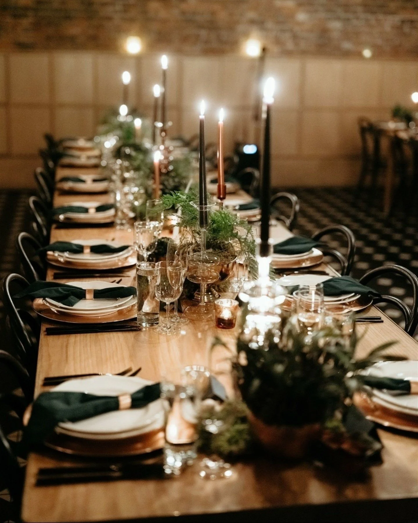 We hope you are sharing a table with people you love today. 🖤

Planning: @engagedwithnora
Venue + Catering: @wythehotel
Photo: @forgedinthenorth
Floral: @firecrackerfloral
Stationary: @whiteinkcalligraphy
Hair: @ablhairstudios @robpeetoomnyc
Makeup:
