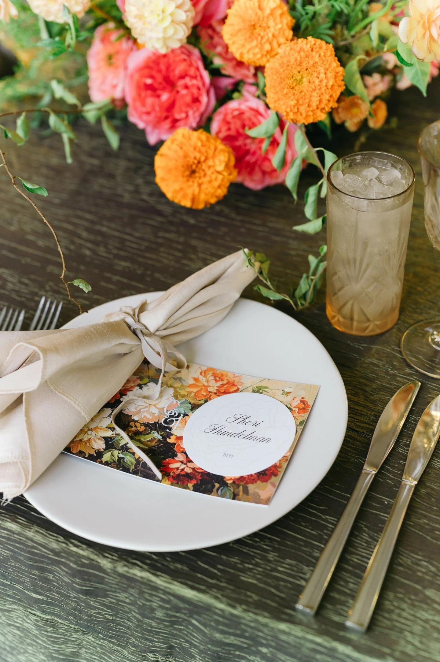 This is why you hire a design team. When your planner, your florist and your stationer are all on the same team that&rsquo;s when truly unique and authentic design happens. Subtle motifs that link things together, color palettes that enhance your foc