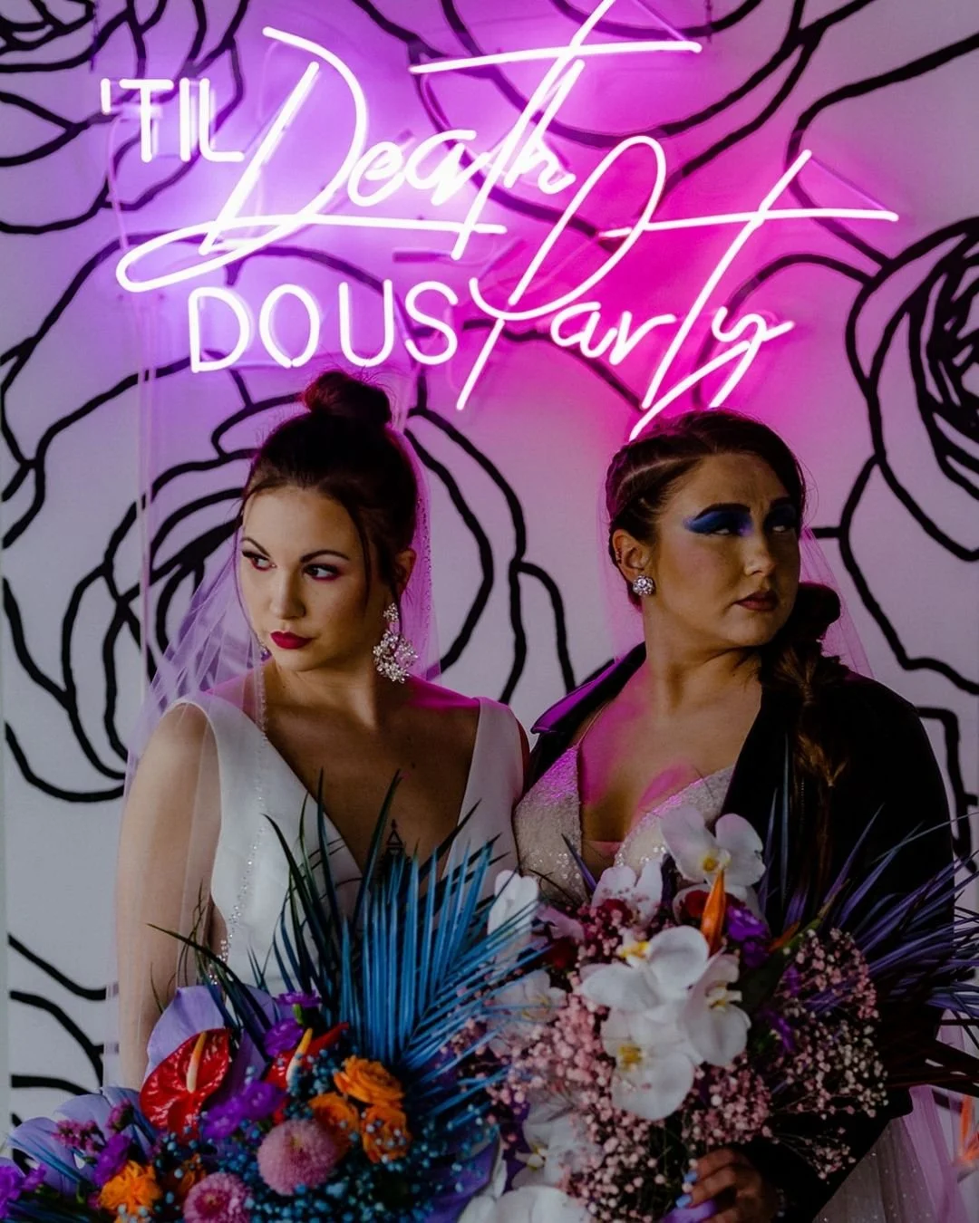 Your wedding is your own stage, so don't perform for anyone else's expectations. ⚡️

If traditional attire options aren't your vibe, change the rules. True style is just wearing whatever makes you feel like yourself. Whether that means combat boots, 