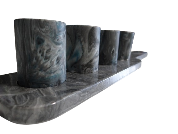 Shot glasses with Flight Board