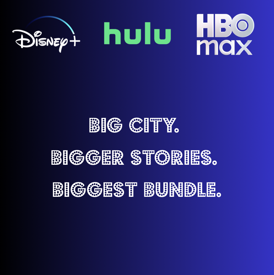 Disney+, Hulu, HBO Max Bundle