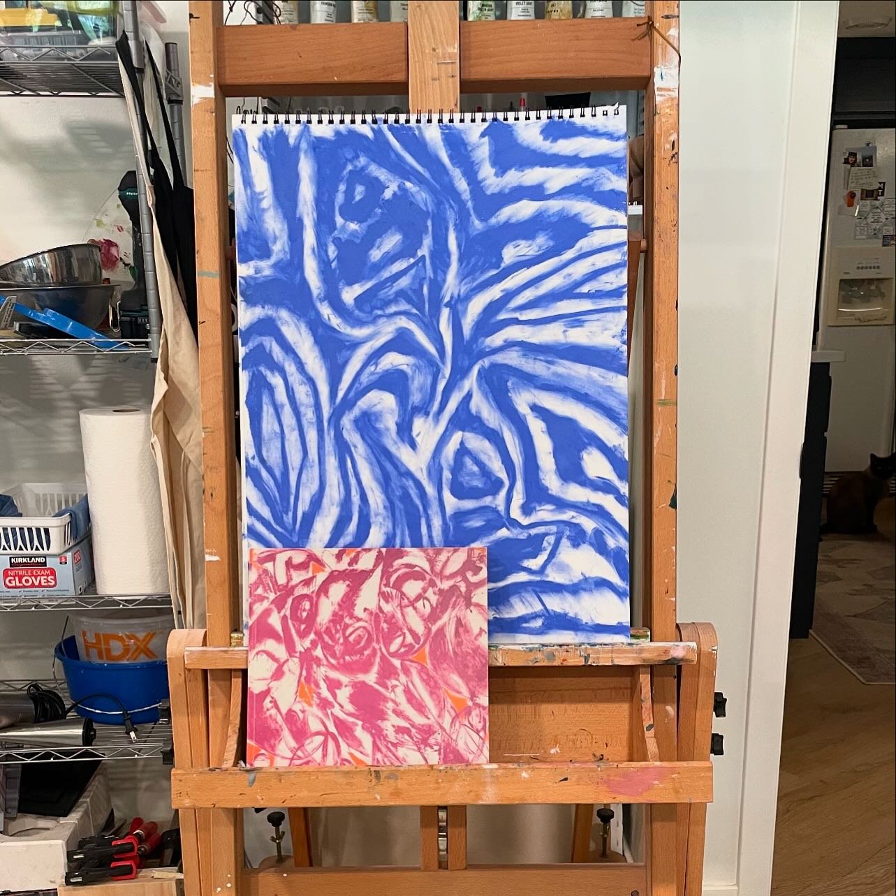 Accidental Krasner energy in the studio today.