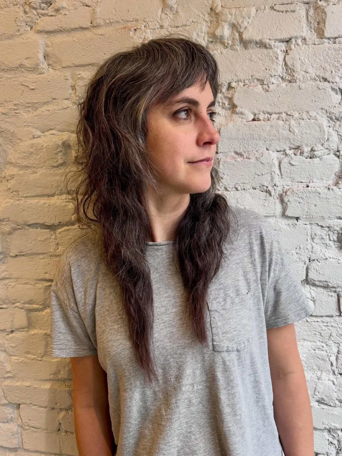 a cut for Allyson by Heather. dry cut and hand styled.