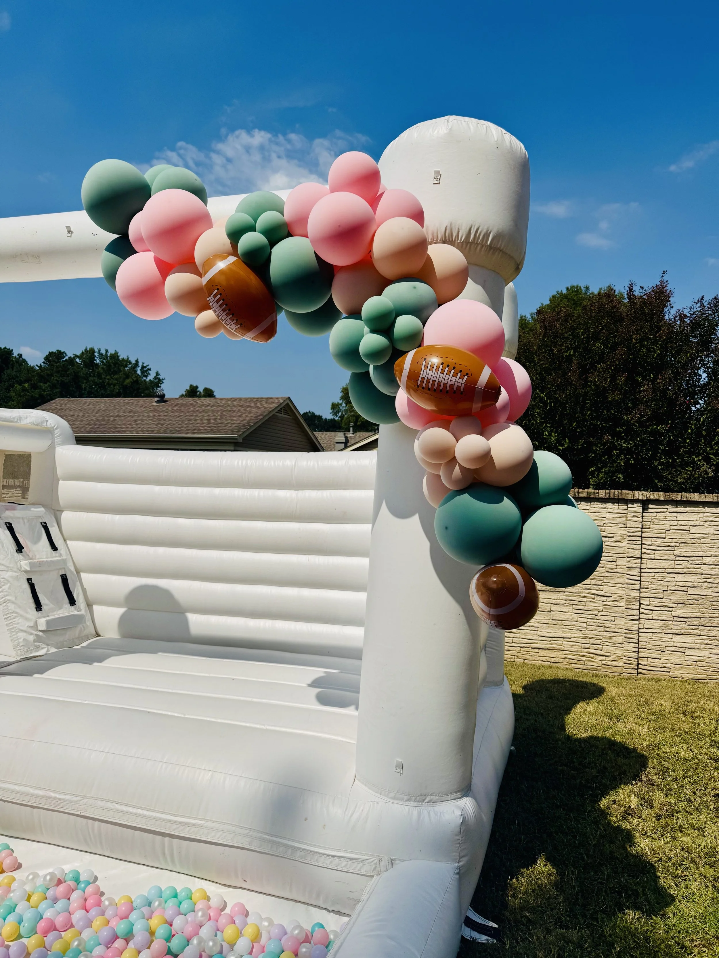 Touchdowns and Tutus Birthday Party | Balloon Garland - 8 Clusters | Louisville, KY