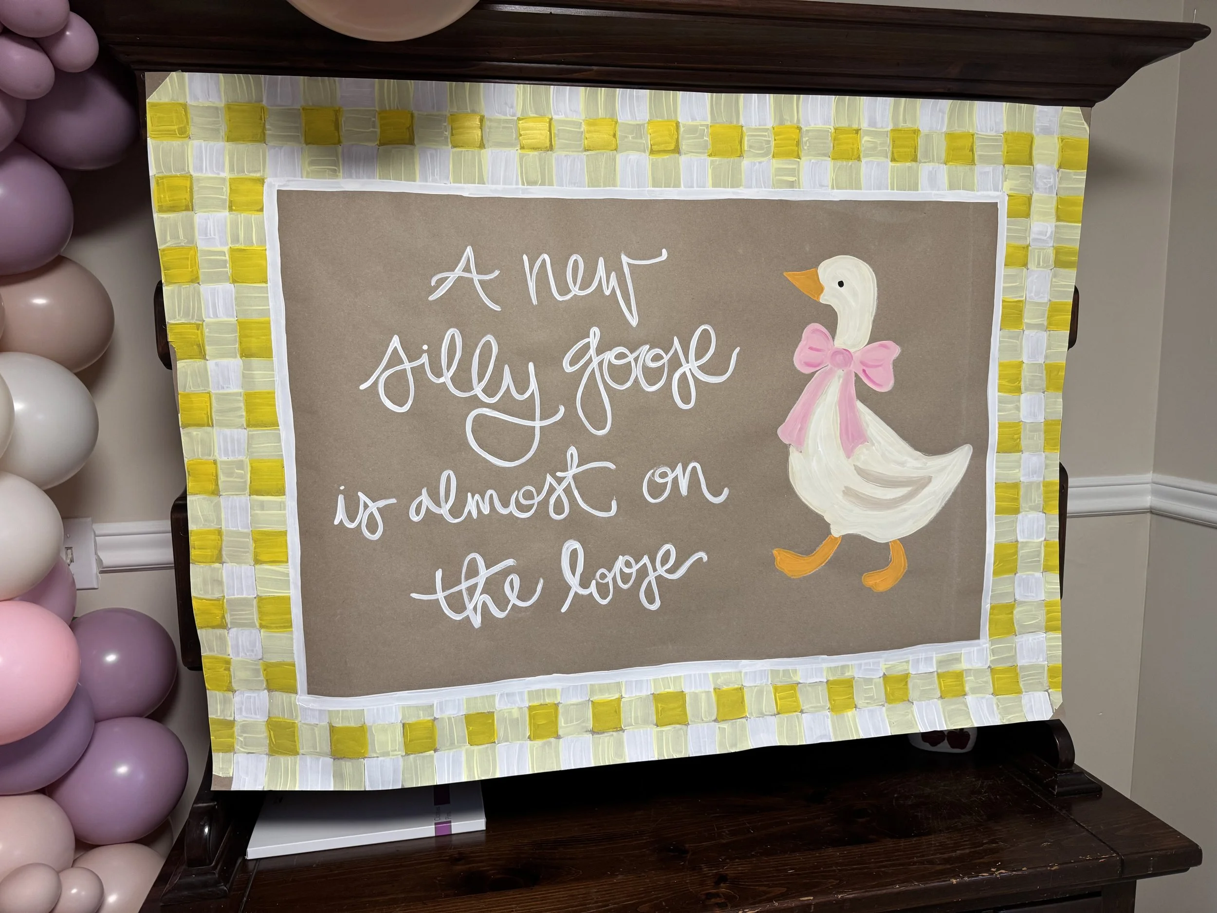 Custom Hand Painted Silly Goose Banner | Louisville, KY