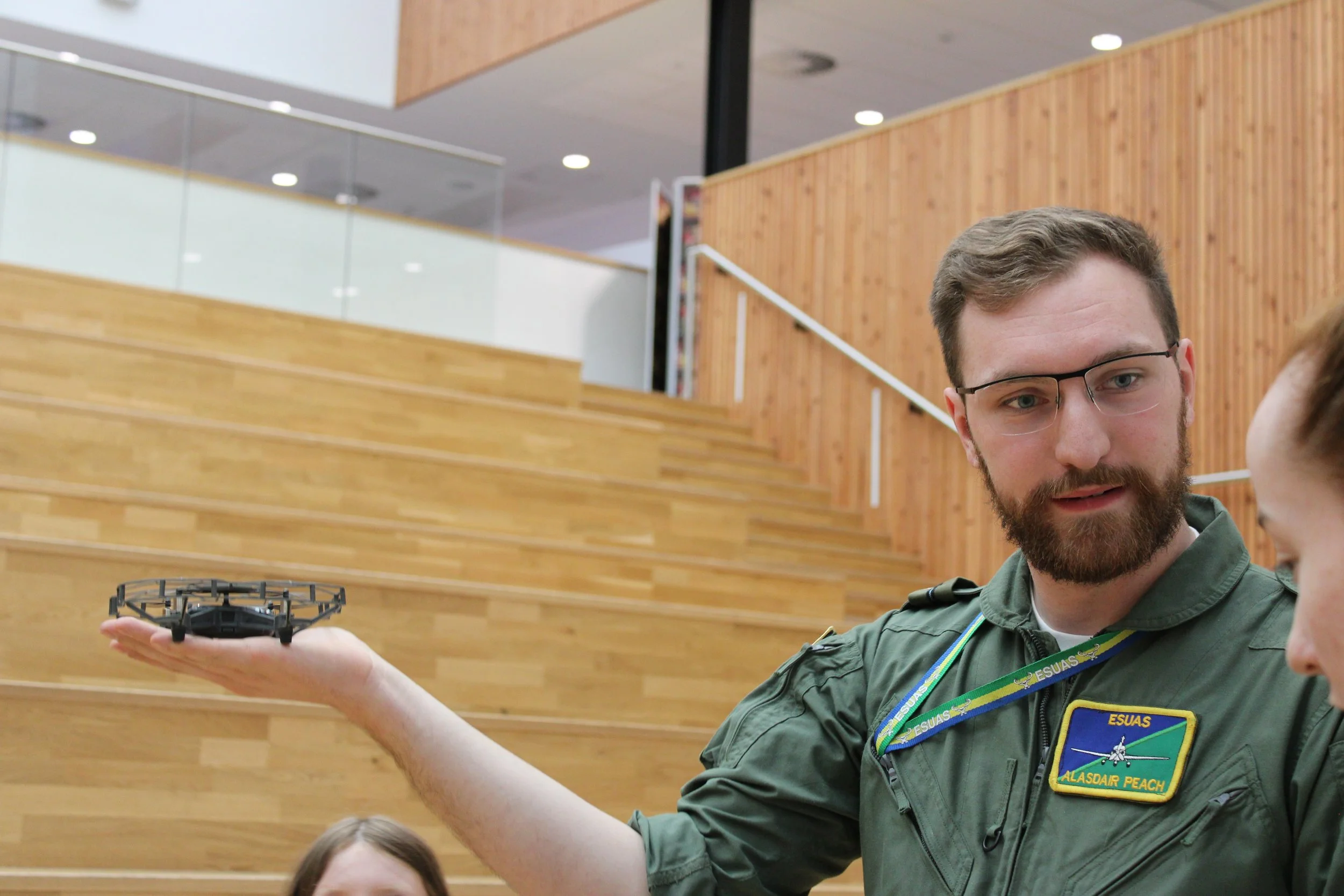 Pupils flew drones around an obstacle course to collect photographs
