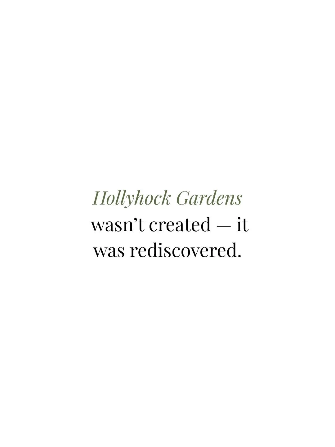 Before Hollyhock Gardens, it was Cathedral Gardens&mdash;a hidden sanctuary where couples began their love stories decades ago. 

We recently discovered these vintage photos and were reminded that this place has always been more than a venue&mdash;it