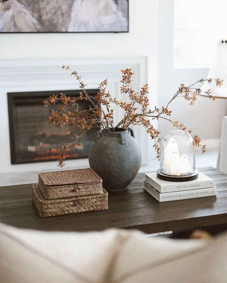 A little ghostly inspiration for your Wednesday 👻🖤✨
.
.
.
 #designtrends #interiordesigner #interior_and_living #homesweethome #style #cozyhome #fallvibes #dreamteam #newbuildhomes #moody_tones #booknow #desmoineshomes #westhavendesign #aesthetic #