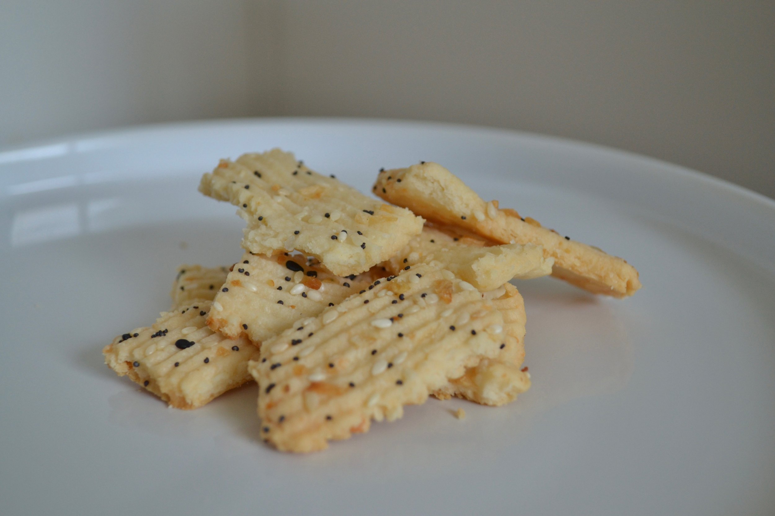 White cheddar everything bagel