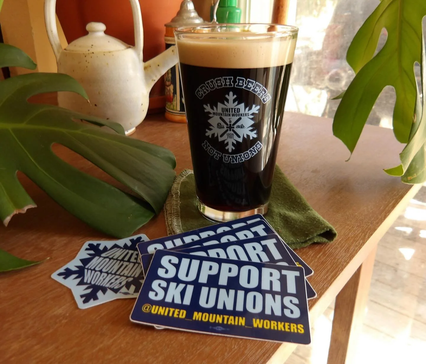 Crush beers not unions! That&rsquo;s right, we have merchandise for sale including stickers, key chains, and pint glasses. If you&rsquo;ve been wondering how you can support us, well, this is it.

Visit the link in our bio to find access to our web s