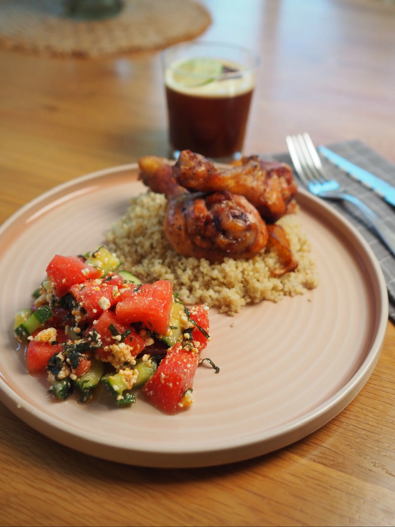 Chili-Lime Chicken with Watermelon &amp; Jalapeño Salad