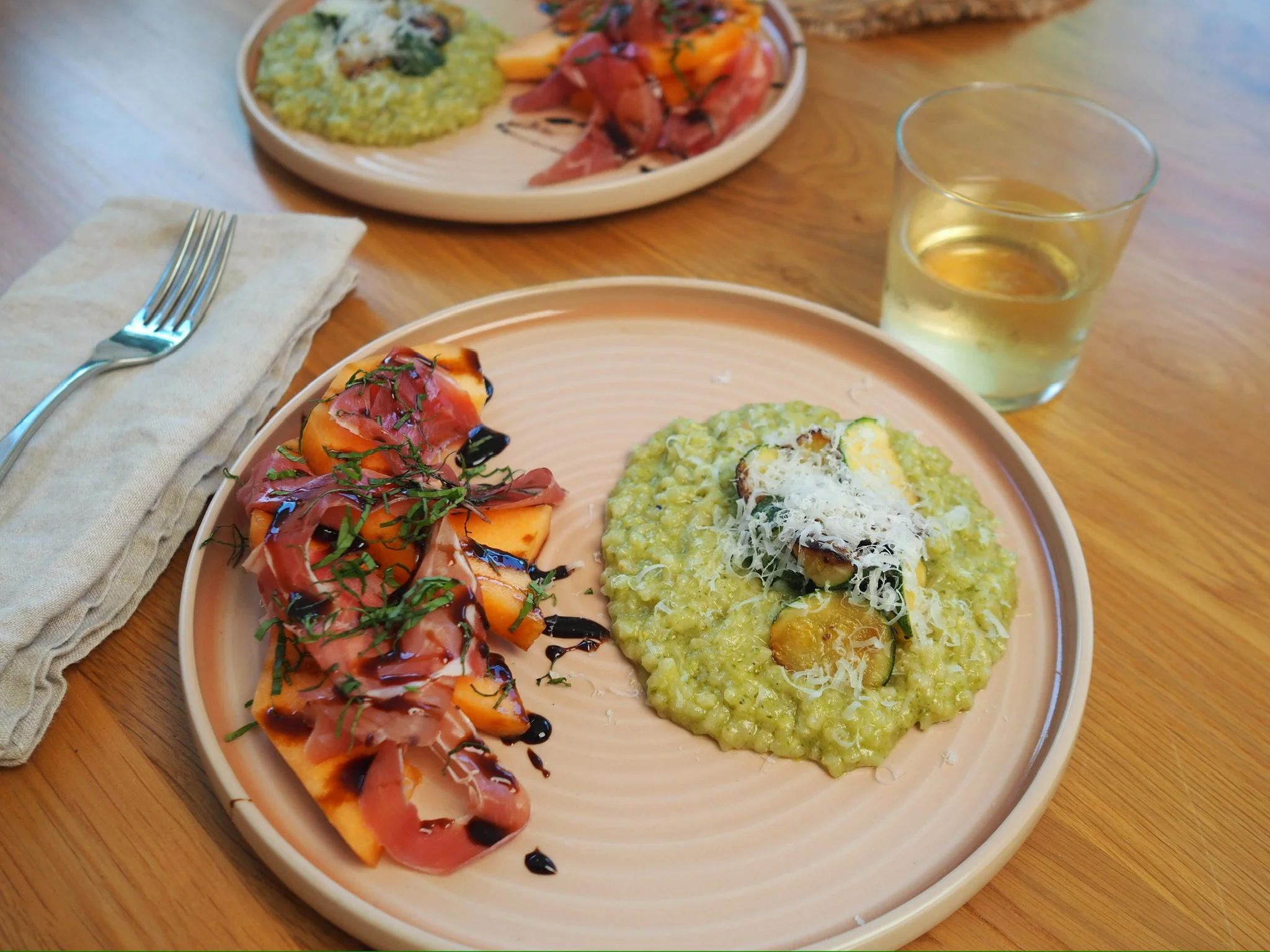 Prosciutto e Melone &amp; Pesto Risotto