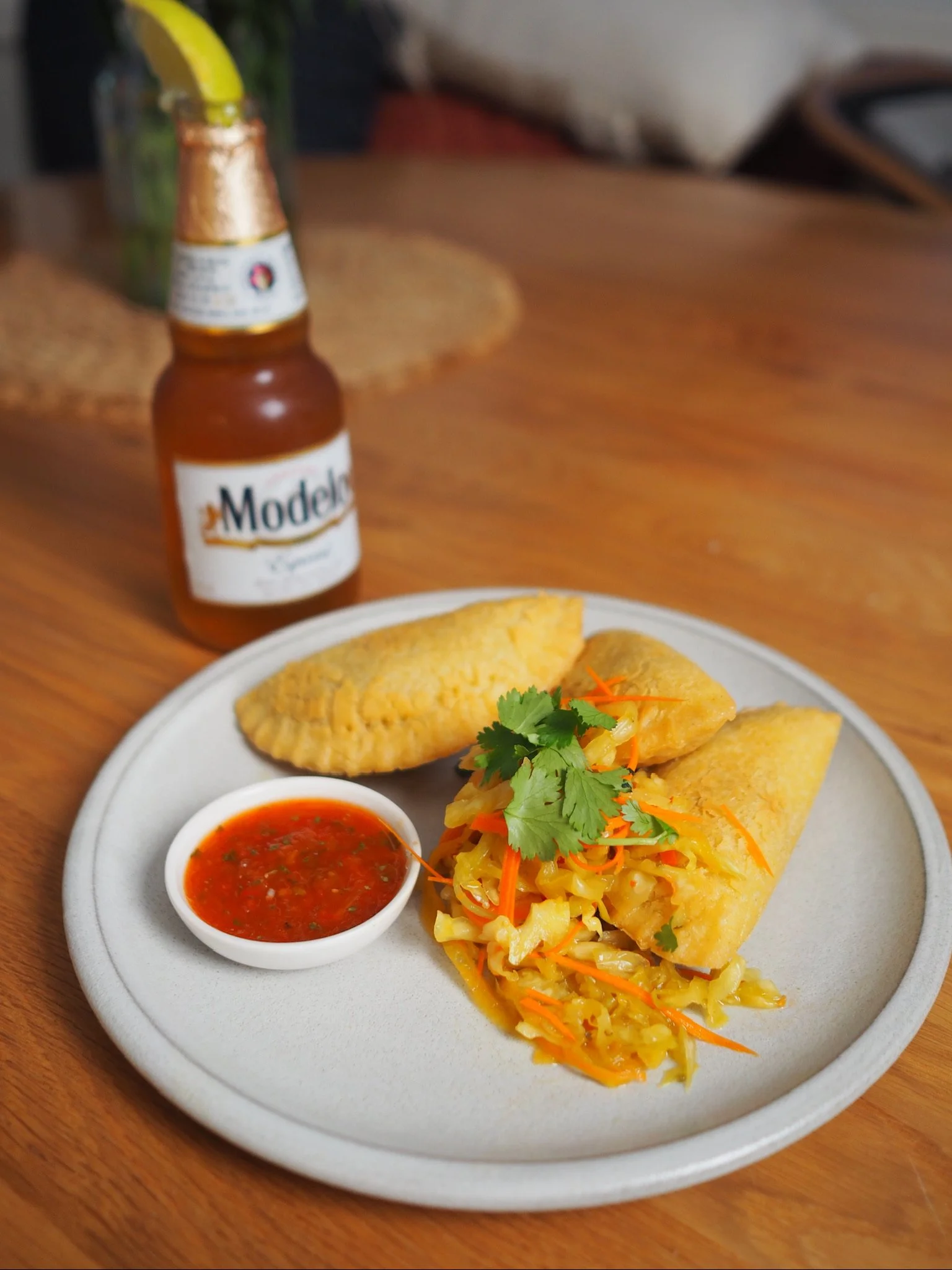 Empanadas with Curtido