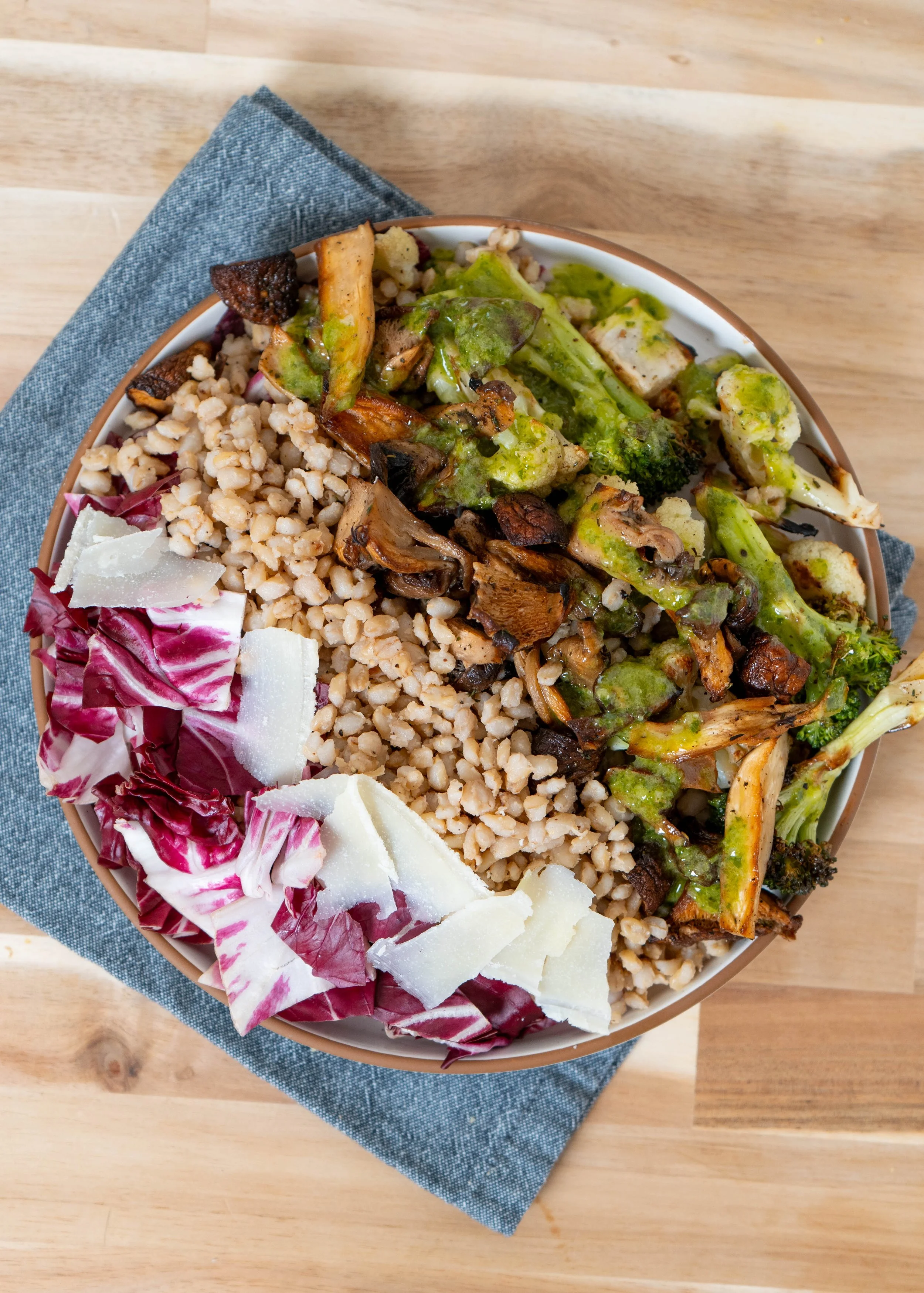 Roasted Mushroom &amp; Barley Bowl