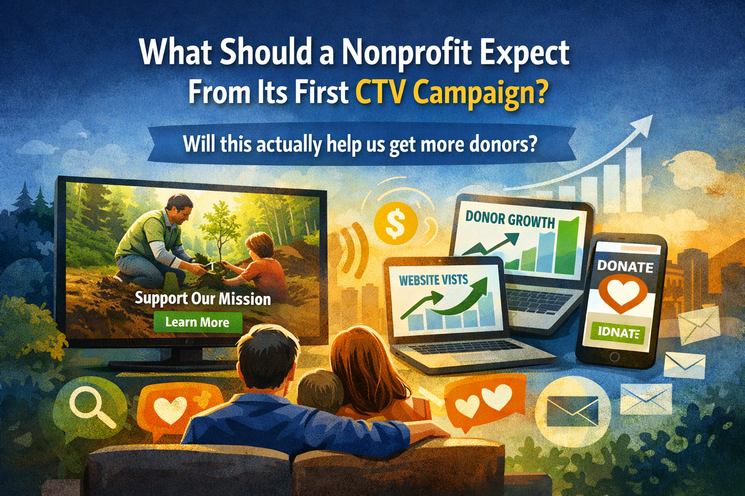 What Should a Nonprofit Expect From Its First CTV Campaign?