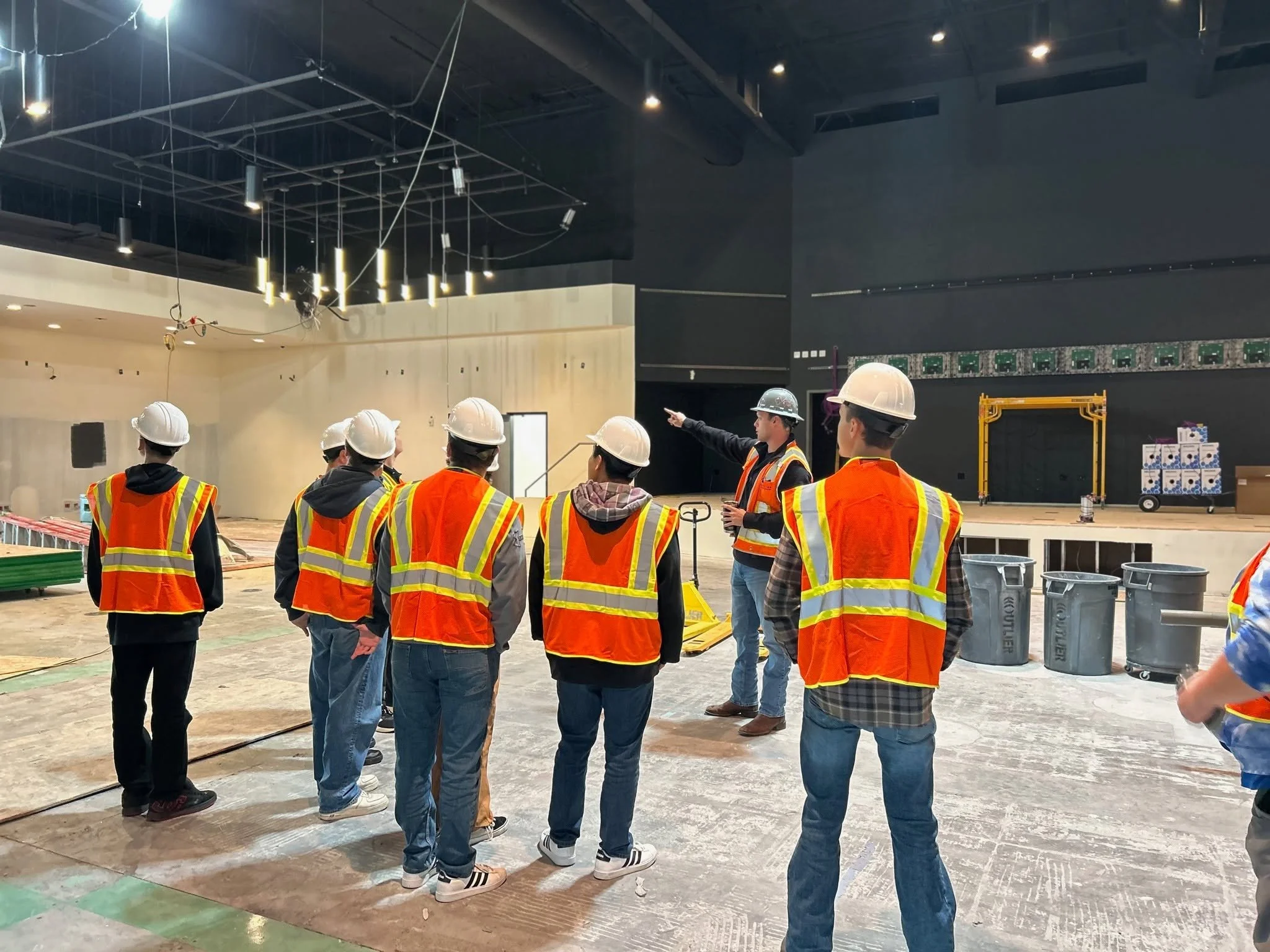 Outlier Project Manager, Ryan De Mello, took Career Academy sophomores beyond the classroom and onto one of our active job sites, giving them a firsthand look at the commercial building industry.