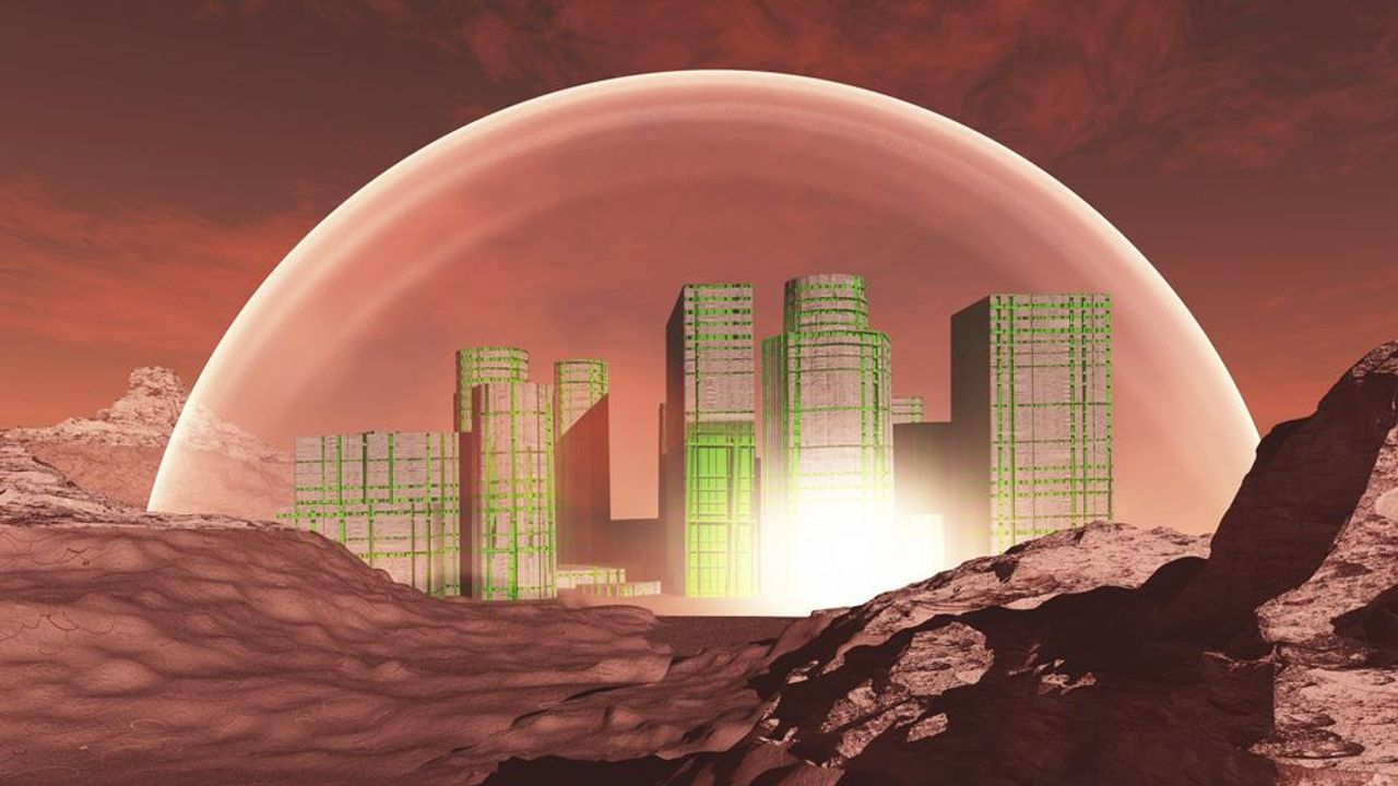 Depictions of colonization on Mars