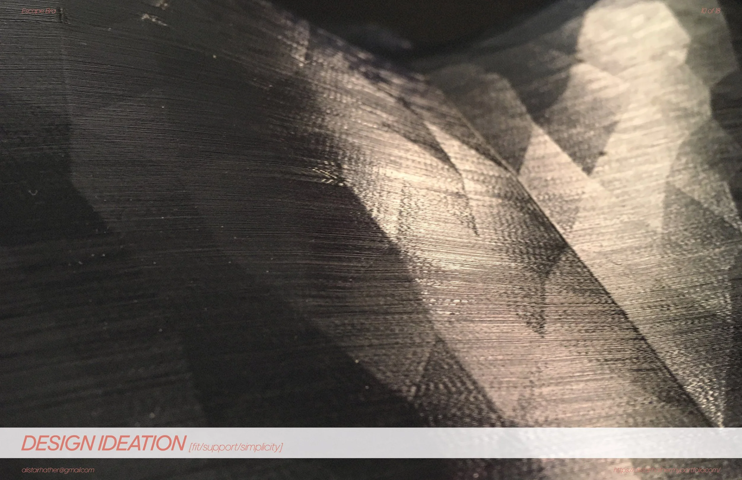 Design Ideation, intro image with design priorities outlined