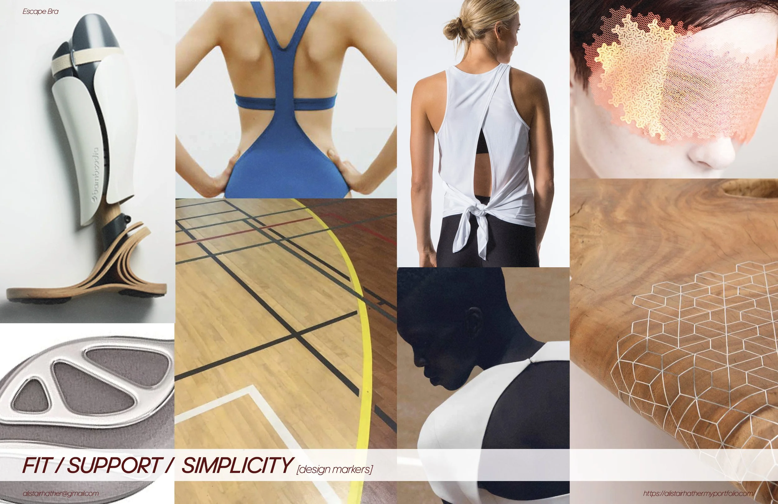 Visualisation of attributes described by the target consumer - Photos, Moodboard, Design Direction