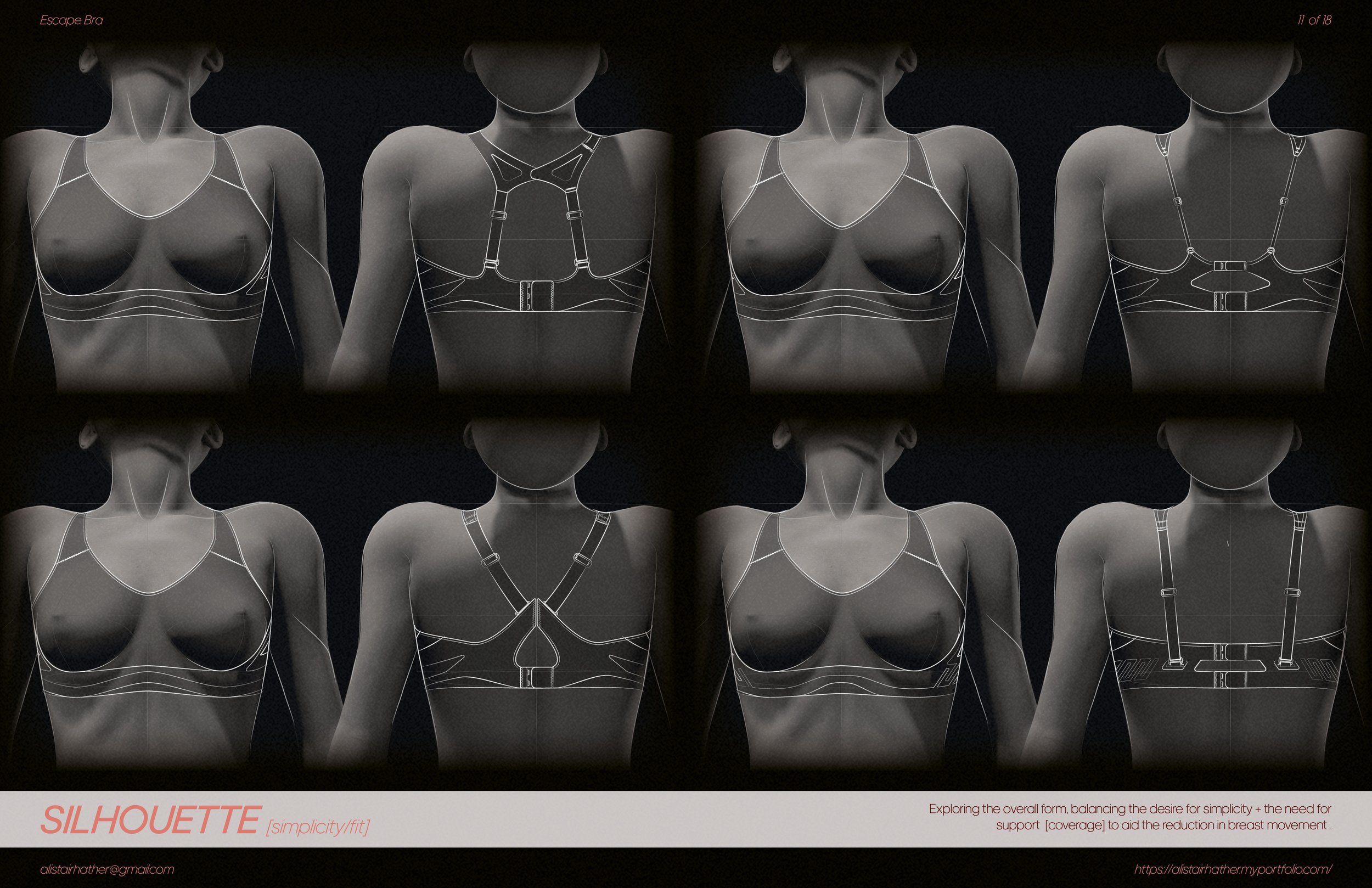 Form Sketches of Bra design. Sketch, Product Design, Bra Design, Concept Creation