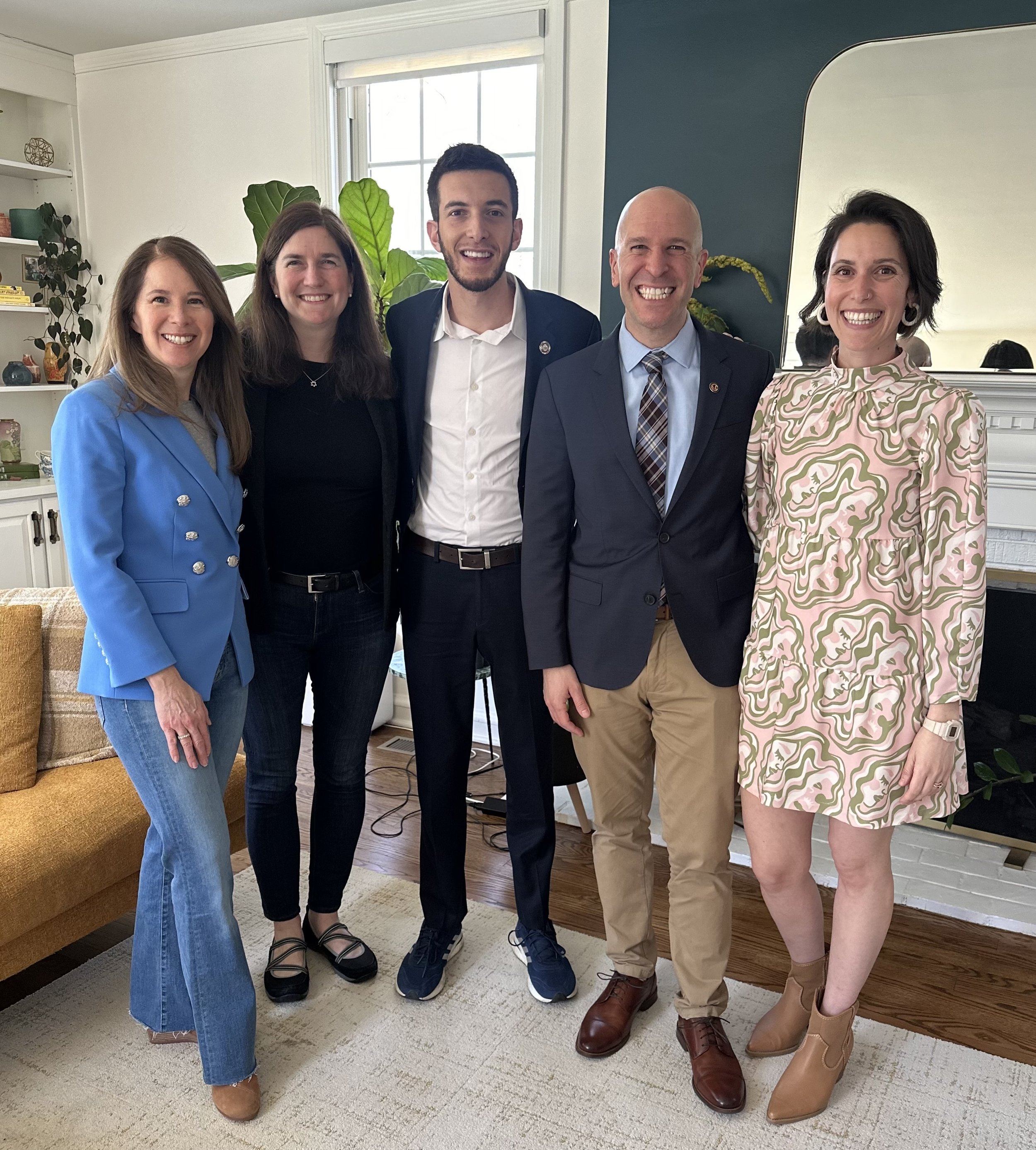 Hosting State Representative Jennifer Gong- Gershowitz, Bob Morgan and Tracey Katz Muhl and Maryland State Representative Joe Vogel.