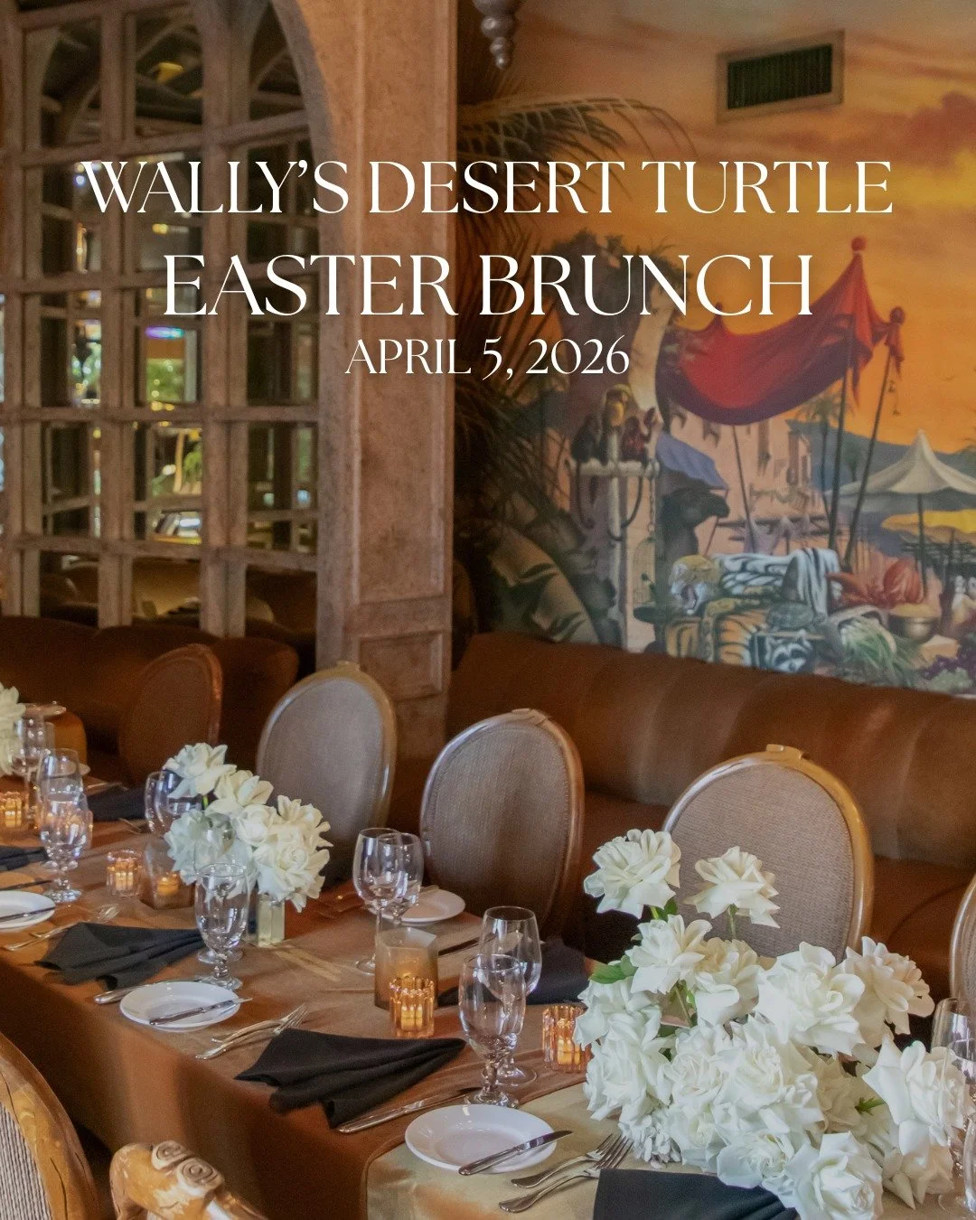 Easter plans? 🐣🥂
Join us at Wally&rsquo;s Desert Turtle for an elegant three-course Easter Brunch filled with brunch classics, seasonal flavors, and a sweet finish. Celebrate the holiday in the heart of Rancho Mirage. Reservations via link in bio.
