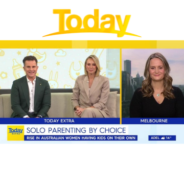 Alisha Burns on Today Extra: The Rise of Solo Mothers by Choice in Australia