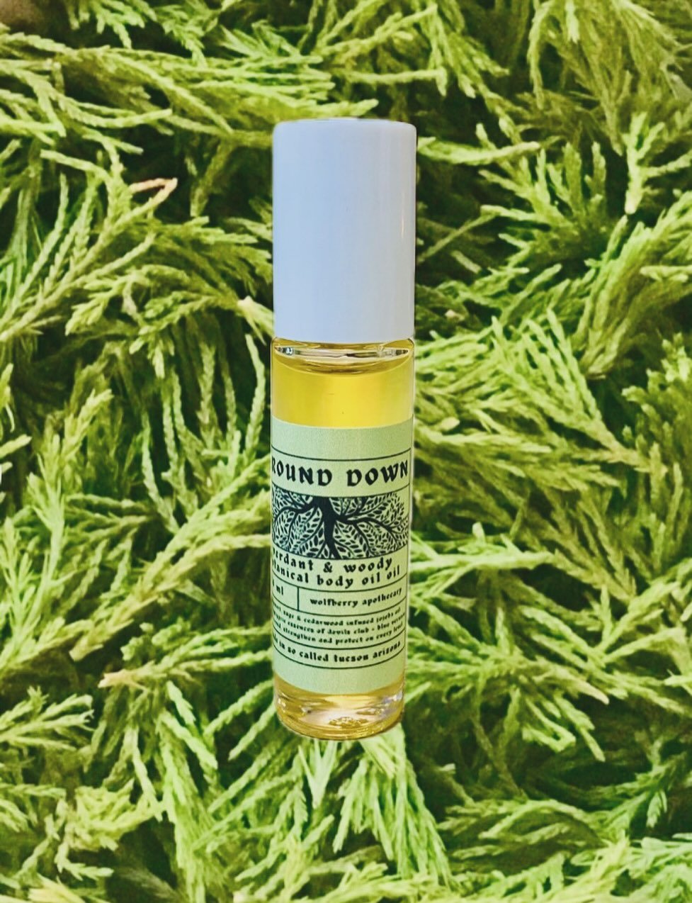 new &amp; improved formula!

been making this one for a while and it always felt like there was a missing piece - turns out that piece was sage 🥹

GROUND DOWN 🌳

deeply stabilizing herbal roll on oil blend

Deep roots, clear channel, flexible, prot