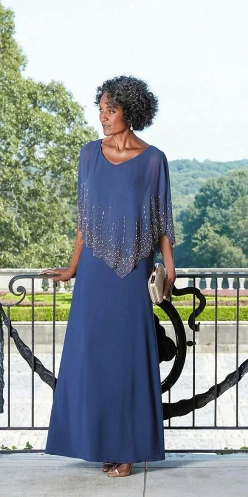 Elegant Sheath Beading Crystals Mother of the Bride_ Groom Dresses Evening Prom Formal Gowns.jpg