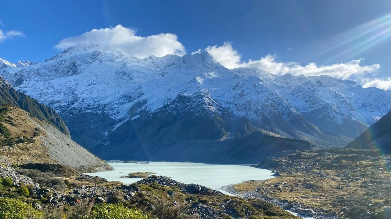 Glacier ice blue moodboard