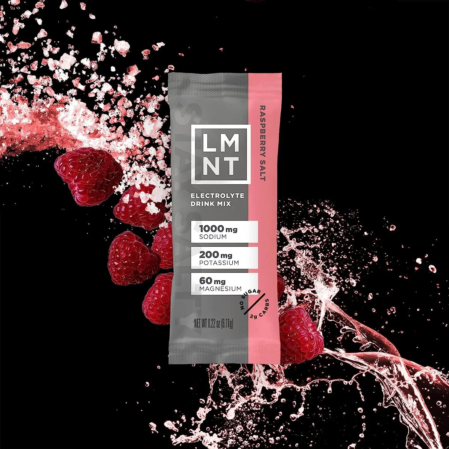 LMNT Zero Sugar Electrolytes - Raspberry Salt packets