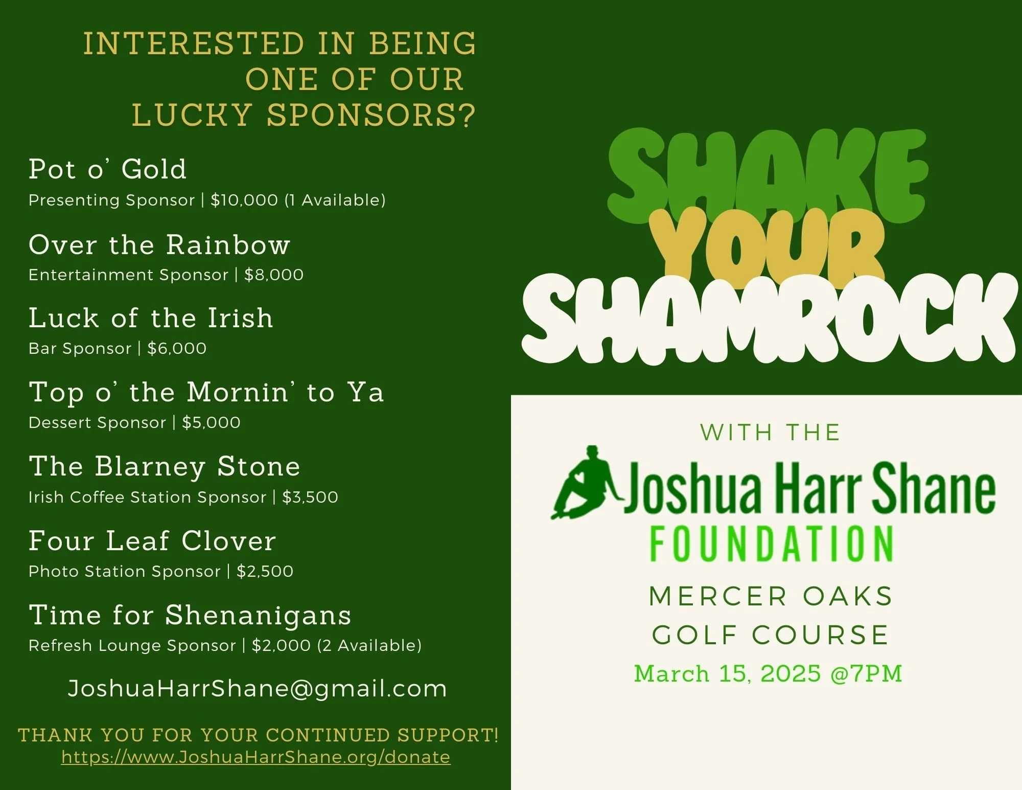 2025 St. Patrick's Mail Invitation