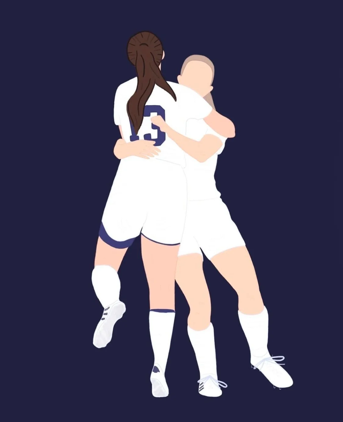 Graphic design based on Penn State athletes