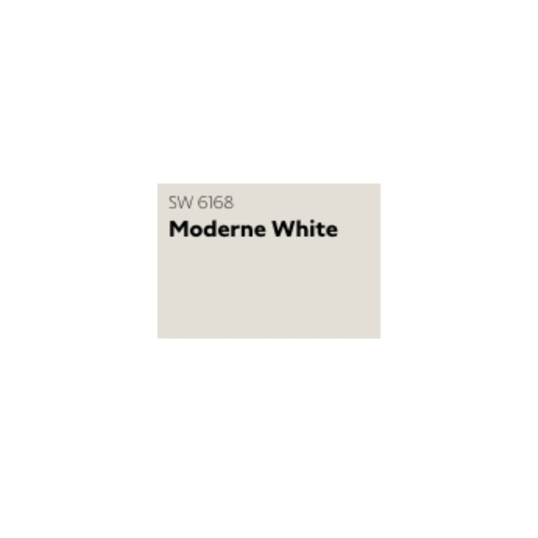 Sherwin Williams - MODERNE WHITE (first option)