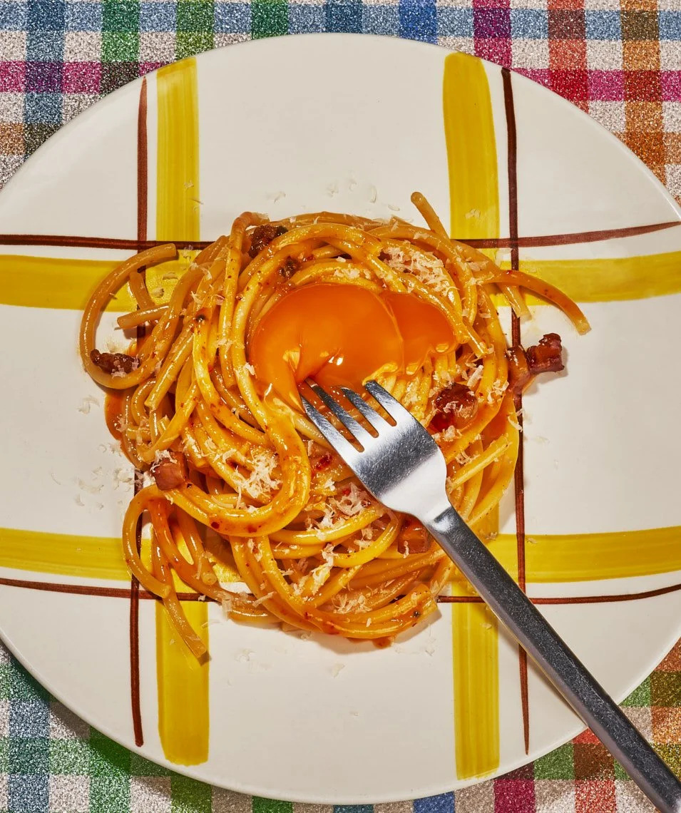 chili crisp carbonara