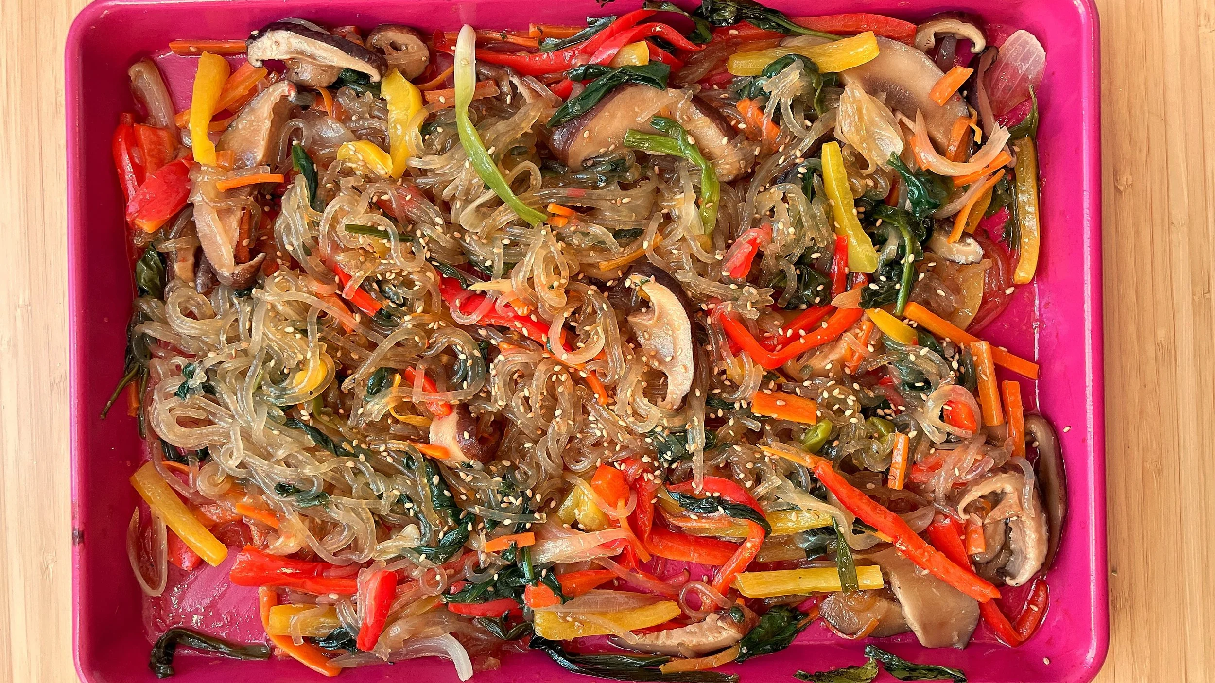 sheet pan japchae