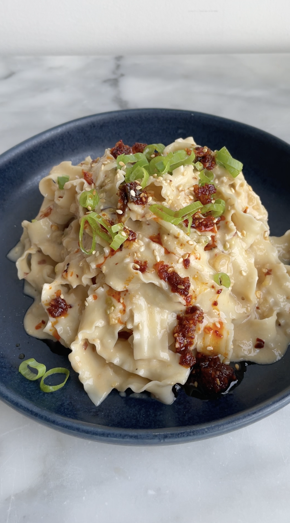 Garlicky Miso-Tahini Noodles