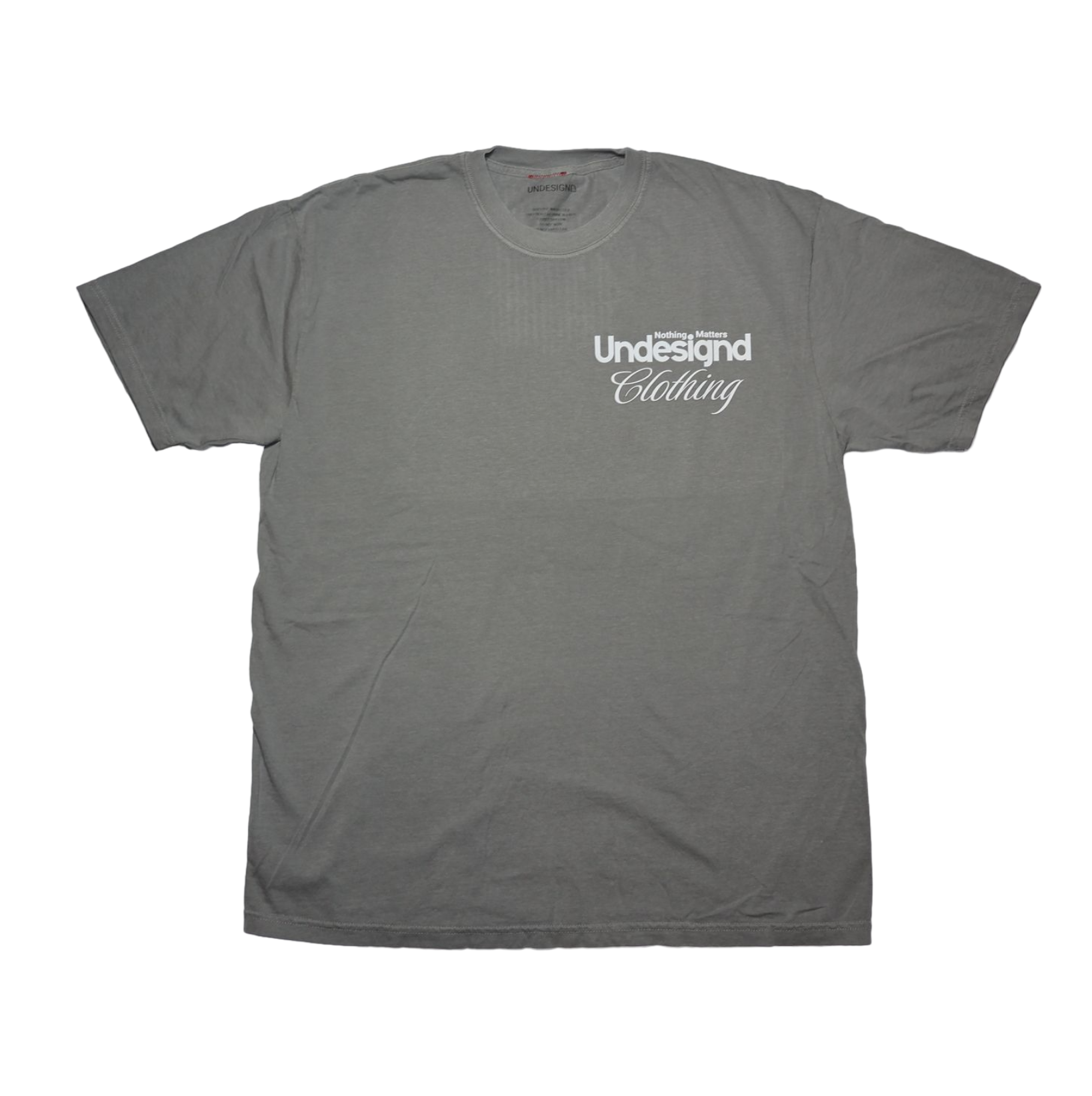 Faded Gray Vintage Name Tag Tee