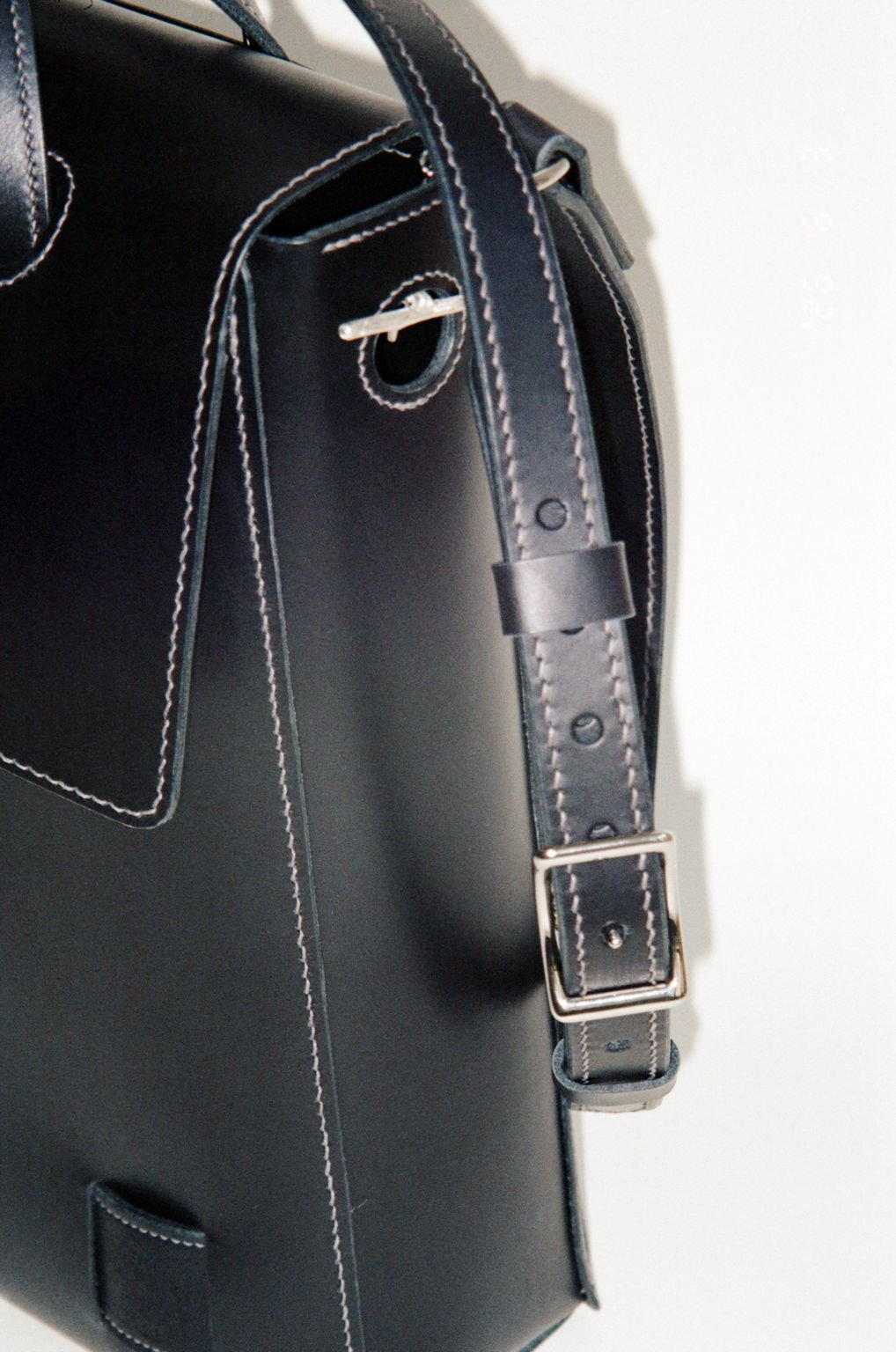 Silver Twig Leather Bag