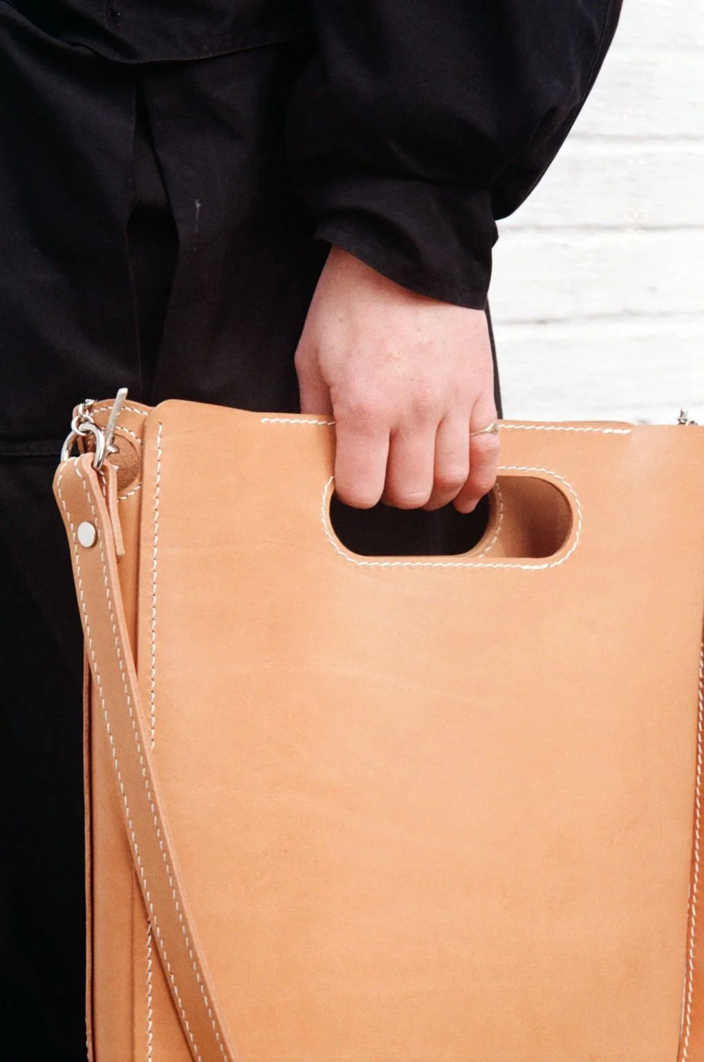 Leather Tote Bag Hand Made